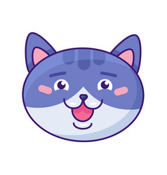 Cat Smiling With Teeth Funny Cute Emoji