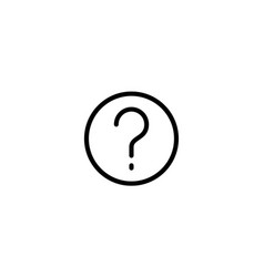 Simple Question Mark Icon White Background