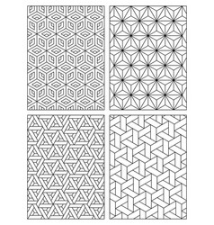 Geometric Pattern Coloring Page For Adult