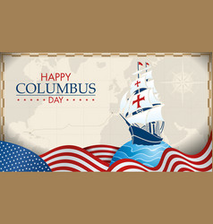 Happy Columbus Day Greeting Card