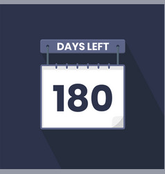 180 Days Left Countdown For Sales Promotion