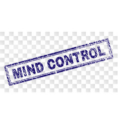 Scratched Mind Control Rectangle Stamp