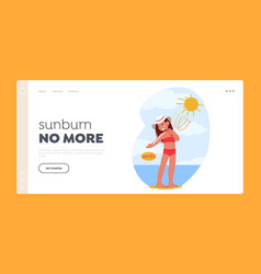 Sunburn No More Landing Page Template Smiling