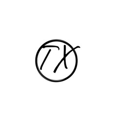 Tx Street Style Modern Initial Logo Concept