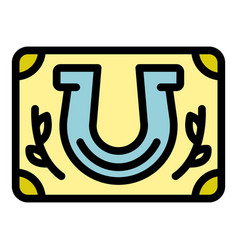 Horseshoe Prize Icon Flat