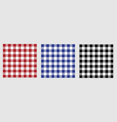 Red Black And Blue Gingham Patterns Dress