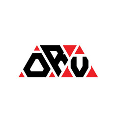 Orv Triangle Letter Logo Design With Triangle