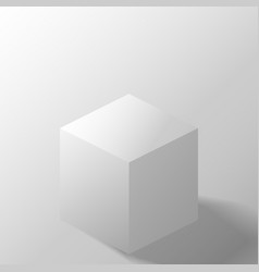 Abstract 3d White Cube Box Mockup