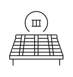 Third Stage Of Roof Replacement Line Icon