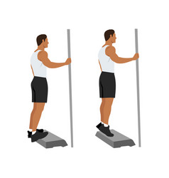 Stand On A Step So Heel With Calf Raises Posture