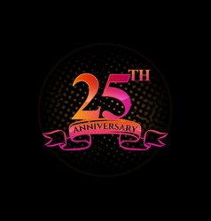 Logo 25th Anniversary With A Circle