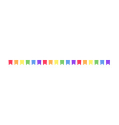 Rainbow Flag Garland Bunting Divider Simple