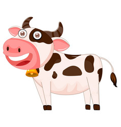 Cute Cow Cartoon Character