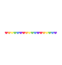 Rainbow Hearts Pride Month Garland Bunting