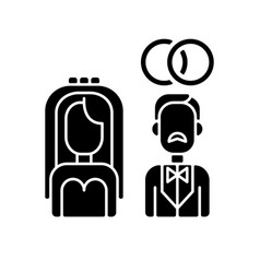 Wedding Black Glyph Icon