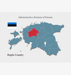 Map Estonia Region Rapla County