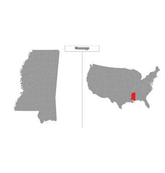 Map Of Mississippi State United States