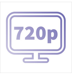 720p Resoluition Design Icon