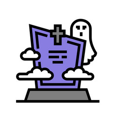 Grave Zombie Evil Color Icon