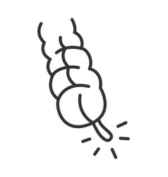 Monochrome Appendicitis Line Icon