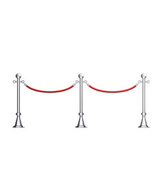 Barriers Chrome Column With Red Velvet Rope