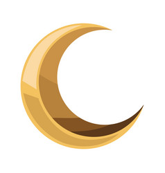 Golden Crescent Moon