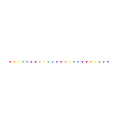 Rainbow Pennant Garland Bunting Divider Simple