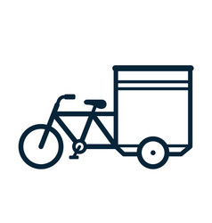 Icon Of Cargo Bike Or Delivery Bicycle