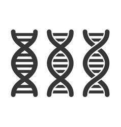 Dna helix isolated on white background Royalty Free Vector