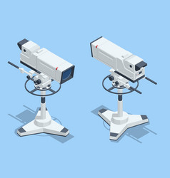 Isometric Professional Tv Camera Video Production