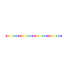 Rainbow Stars Pride Month Garland Bunting Divider