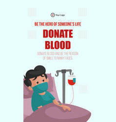 Donate Blood Portrait Template Design