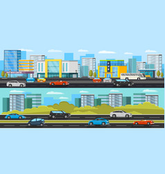 Urban Traffic Horizontal Banners