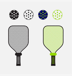 Pickleball Paddle With Ball Symbol Icon