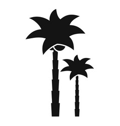 Dubai Palm Trees Icon Simple Style