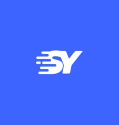 Letter Sy Fast Speed Technology Modern Logo Design