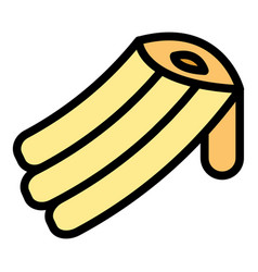 Churro Dish Icon Flat