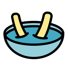 Churro Stick Icon Flat