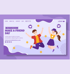 National Make A Friend Day Social Media Landing