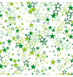 Green Stars Confetti On White Background