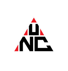 Unc Triangle Letter Logo Design With Triangle