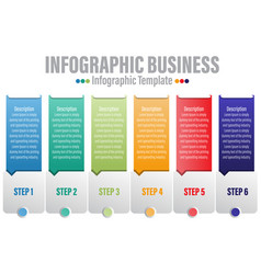 Timeline 6 Steps Six Option Shape Table Chart