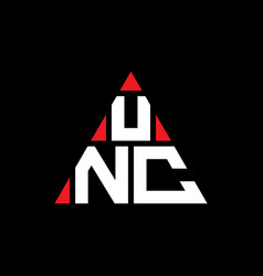 Unc Triangle Letter Logo Design With Triangle