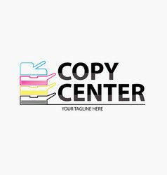 Copy Center Emblem Digital Print Logo Design