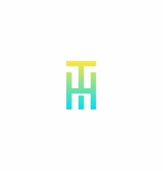 Letter Ht Logo Design Th Icon