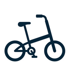 Simple Of A Folding Bike Or Bicycle - Icon