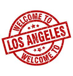 Welcome To Los Angeles Red Stamp