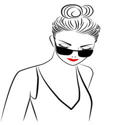 Woman With Dark Glasses