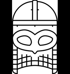 Helmet Viking Sweden Line Icon