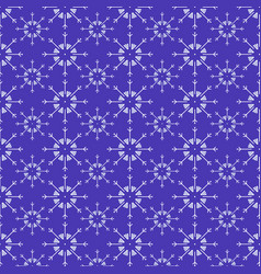 White Winter Snowflakes On Dark Blue